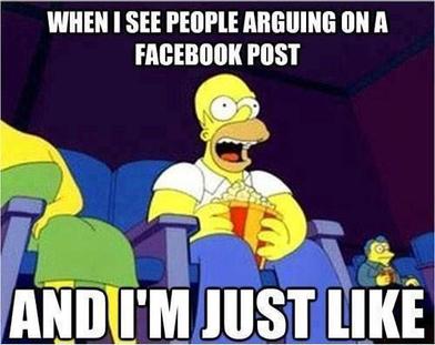 Arguing facebook post image