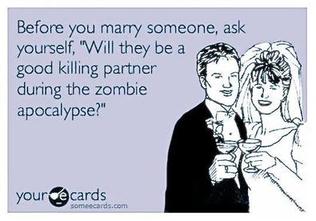 funny marry zombie killing partnerPicture