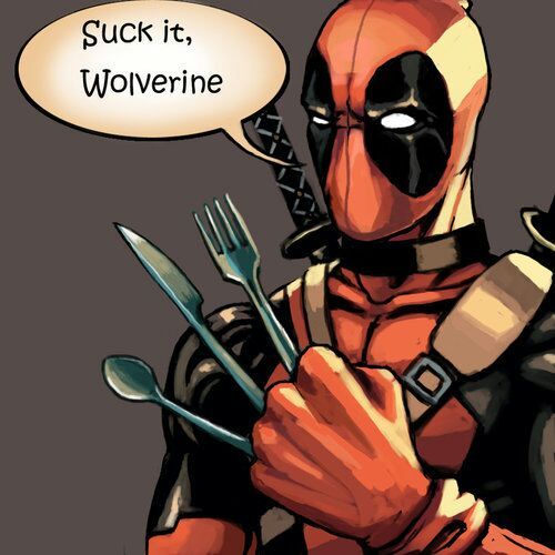 Funny Deadpool pic Wolverine