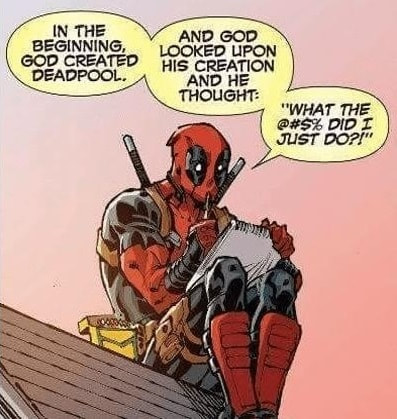 Marvel comics Deadpool quote